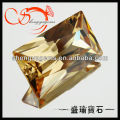 loose champagne cz baguette gemstone CZES-8x12